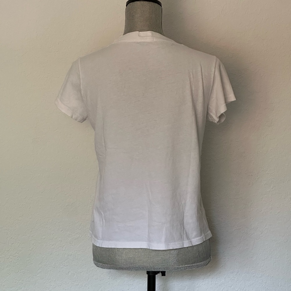 MOTHER “Make Love” Pride white cotton rainbow t-shirt women’s small - Picture 2 of 5